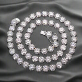 10mm VVS D-Color Moissanite Tennis Necklace